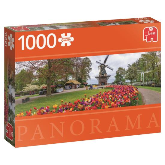 Puzzle Jumbo Panorâmico O Keukenhof, Holanda 1000 Peças