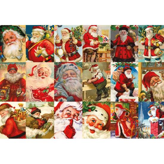 Puzzle Jumbo de Papai Noel vintage 2.000 peças Puzzle Jumbo de Papai Noel vintage 2.000 peças