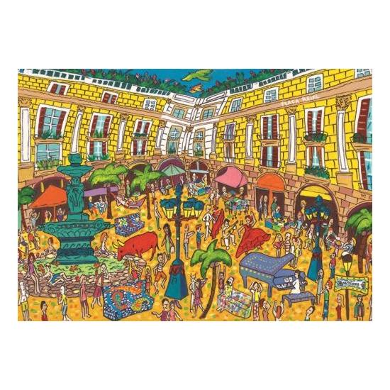 Puzzle Jumbo Plaza Real, Barcelona de 1000 Peças