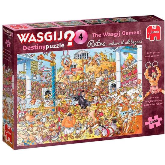 Puzzle Jumbo Retro Destiny The Games Wasgij 1000 Peças Puzzle Jumbo Retro Destiny The Games Wasgij 1000 Peças