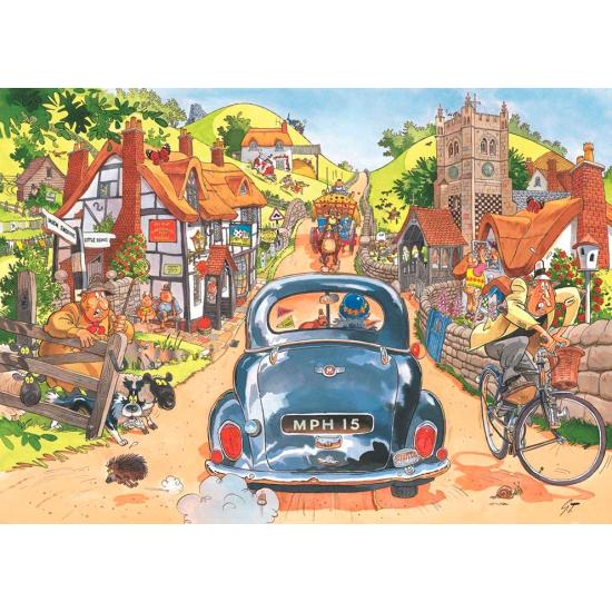 Jumbo Retro Sunday on the Road 1000 peças puzzle