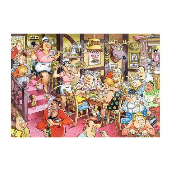 Puzzle Jumbo Retrô Mistério Almoço de Domingo 1000 Peças