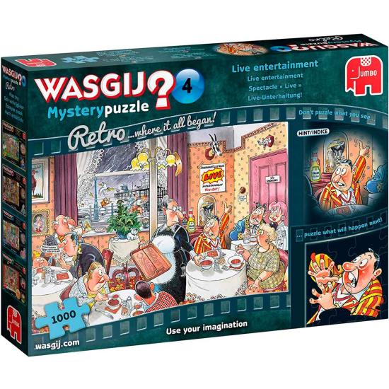Puzzle Jumbo Retro Mistério Show Ao Vivo 1000 Peças