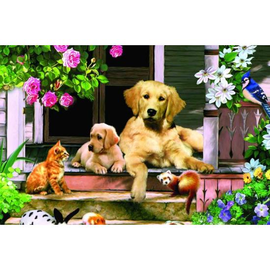 Puzzle Jumbo de reunião de varanda de 500 peças