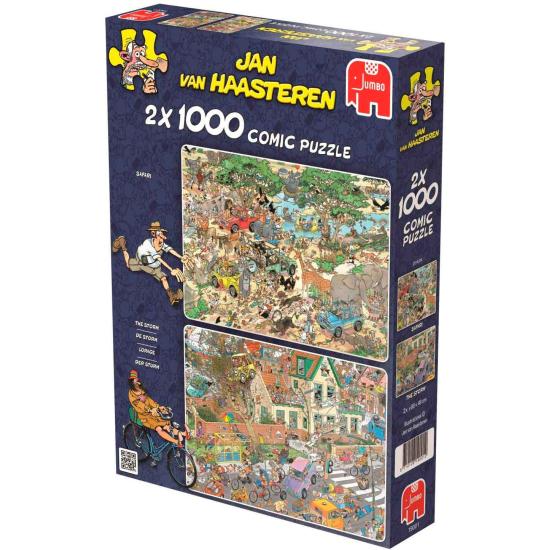 Puzzle Jumbo Safari e Storm 2 x 1000 peças