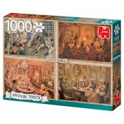 Salas de entretenimento jumbo puzzle de 1.000 peças