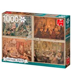 Salas de entretenimento jumbo puzzle de 1.000 peças