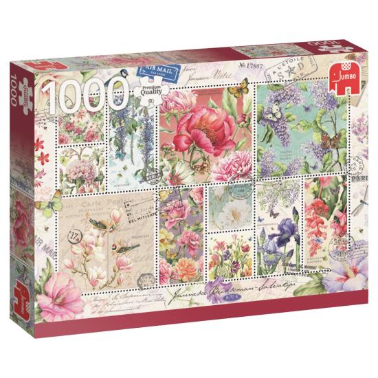 Selos de flores de Puzzle Jumbo de 1.000 peças