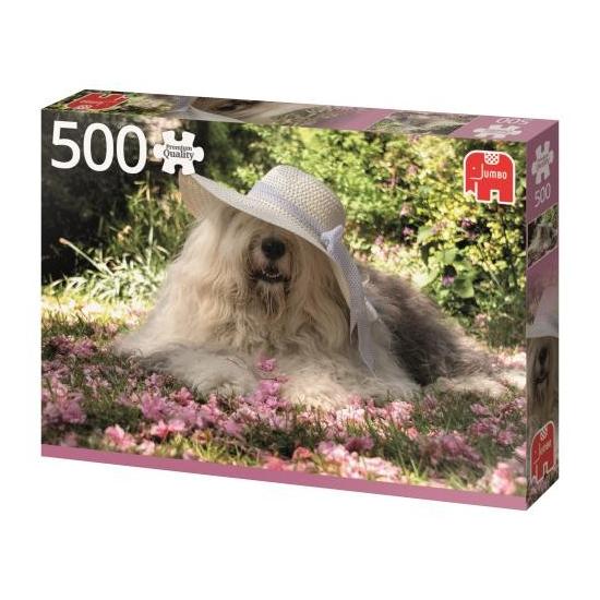 Puzzle Jumbo de 500 peças Sophie em um canteiro de flores