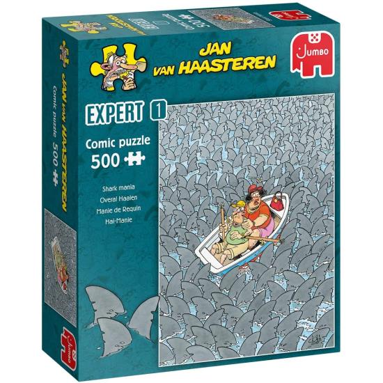 Puzzle Jumbo Shark-Mania 500 peças