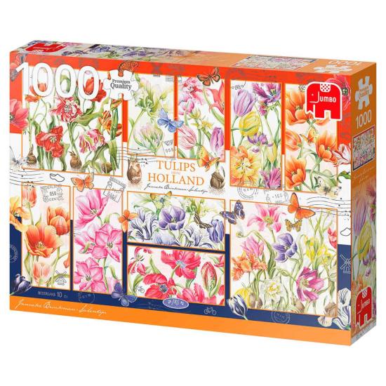 Puzzle Jumbo de 1.000 peças com tulipas holandesas