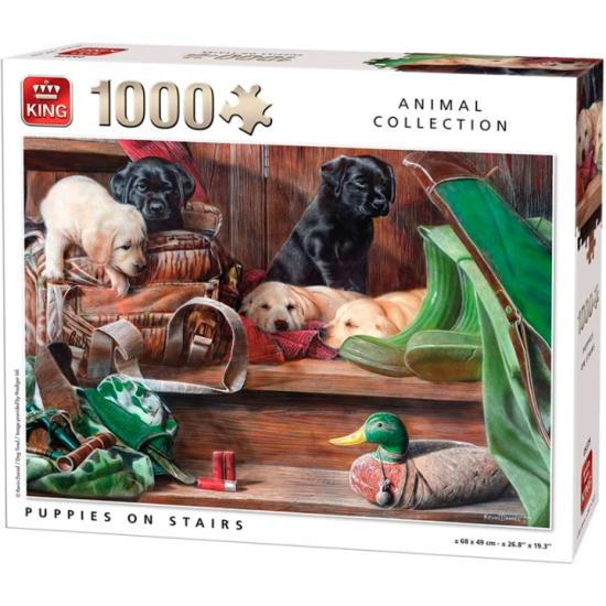 Puzzle Caça ao Rei Cachorros nos Passos 1000 Peças