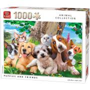 Puzzle de 1000 peças King Puppies and Friends