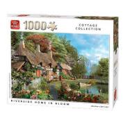 Puzzle de 1000 peças King House pelo rio florido
