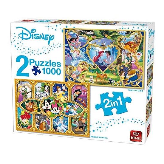 Puzzle King Disney Príncipes e Princesas 2 x 1000 Peças Puzzle King Disney Príncipes e Princesas 2 x 1000 Peças