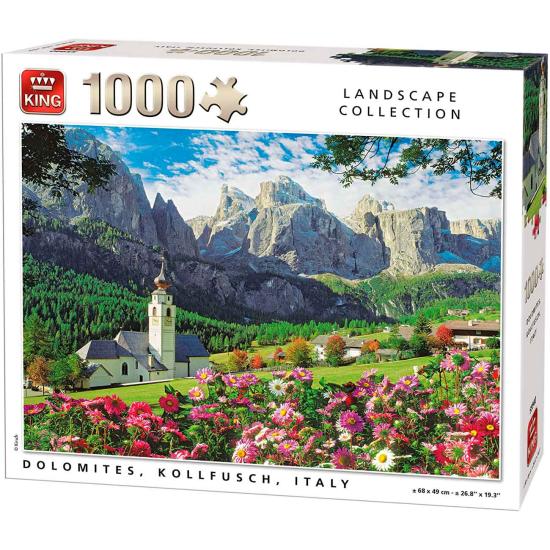 Puzzle King Dolomitas, Kollfuchs, Itália 1000 peças