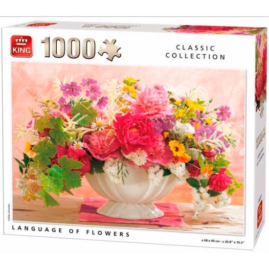 Puzzle King A Linguagem das Flores 1000 Peças