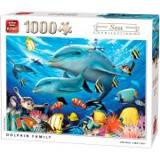 Puzzle King Dolphin Family 1000 Peças