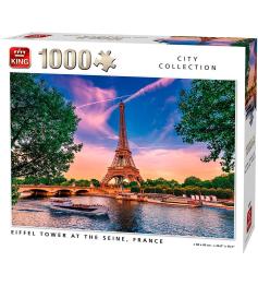 Puzzle King Eiffel Torre no Sena 1000 Peças