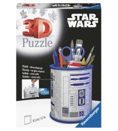 Puzzle de Lápis 3D Ravensburger Star Wars R2D2 de 57 peças