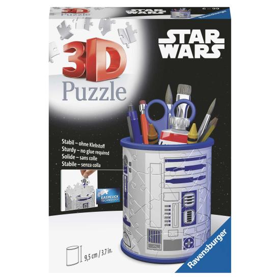 Puzzle de Lápis 3D Ravensburger Star Wars R2D2 de 57 peças