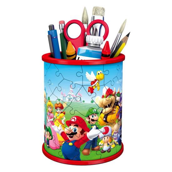 Puzzle de Lápis 3D Ravensburger Super Mario de 57 peças Puzzle de Lápis 3D Ravensburger Super Mario de 57 peças