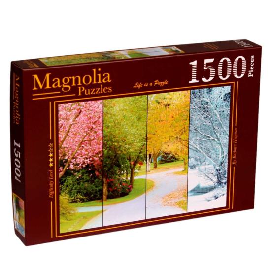Puzzle Magnolia Árvore das Quatro Estações 1500 Peças