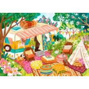 Puzzle Magnolia Boho Camper Vans de 1000 peças