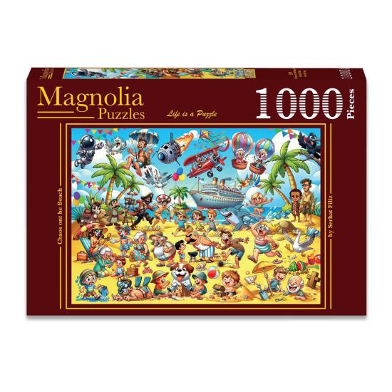 Puzzle Magnolia Caos Na Praia de 1000 peças
