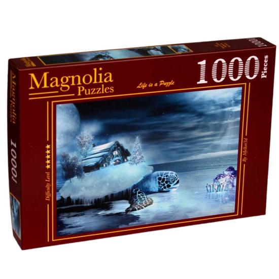 Puzzle Magnolia Casa e Tartaruga 1000 Peças
