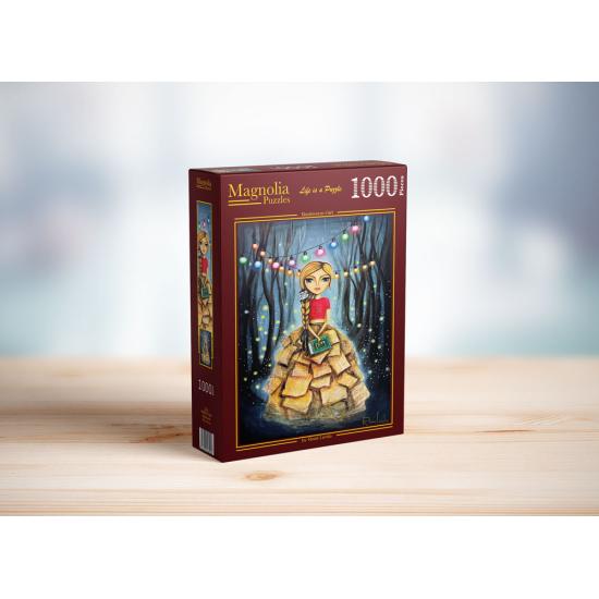 Puzzle Magnolia Menina Leitora voraz de 1000 peças