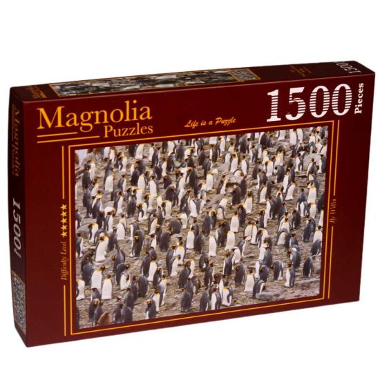 Puzzle Magnolia Colônia de Pinguins Rei de 1500 Peças