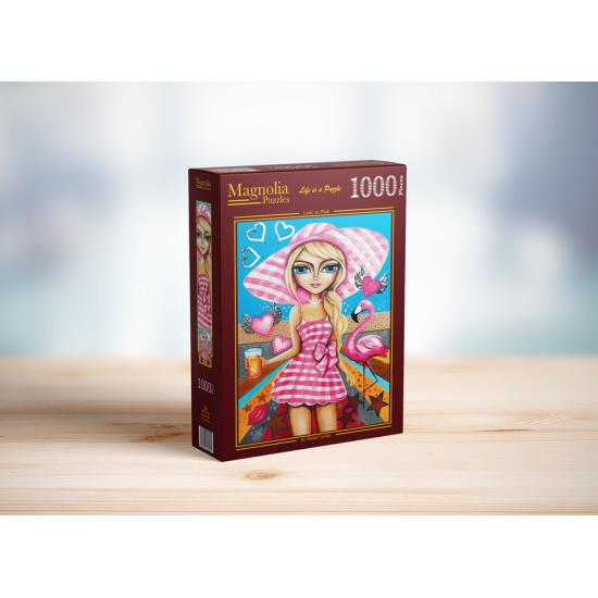 Puzzle Magnolia A Dama de Rosa de 1000 peças Puzzle Magnolia A Dama de Rosa de 1000 peças