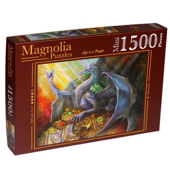 Puzzle Magnolia O Dragão Azul e seu Tesouro MINI 1500 Peças