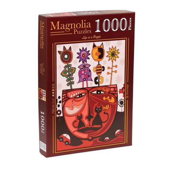 Puzzle Magnolia Surreal Cat 1000 Peças