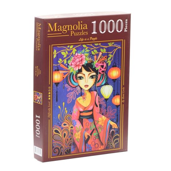 Puzzle Magnolia Geisha de 1000 peças Puzzle Magnolia Geisha de 1000 peças