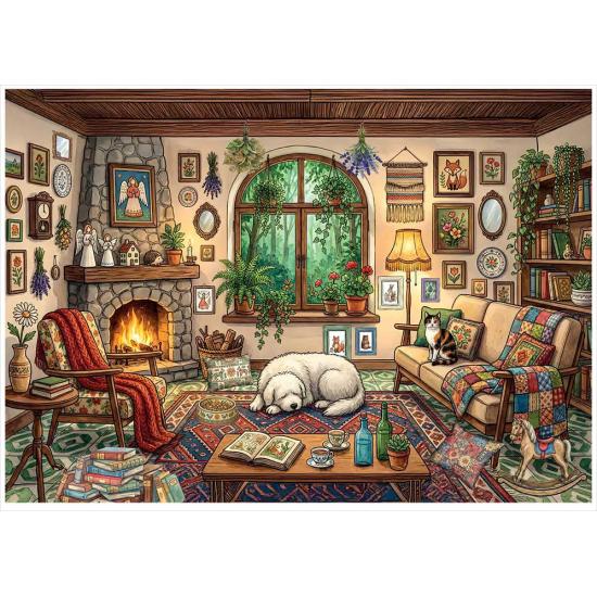 Puzzle Magnolia Quarto Encantador de 1000 peças