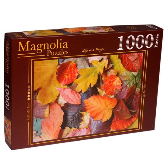 Puzzle Magnolia Folhas Coloridas 1000 Peças