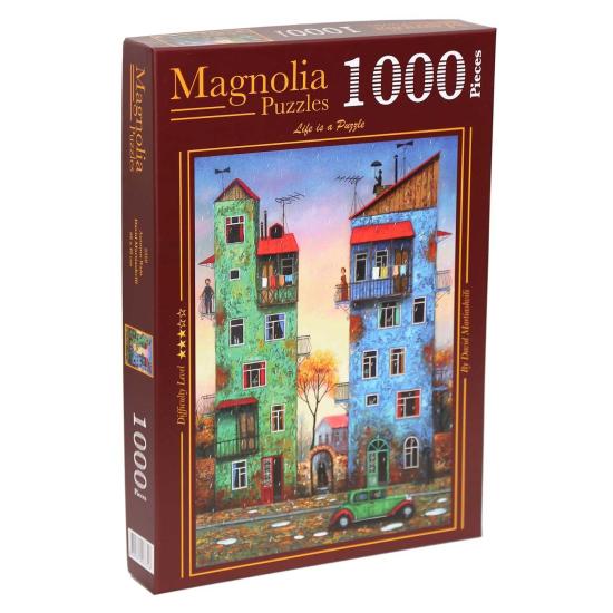 Puzzle de Magnólia de Chuva de Outono 1000 Peças