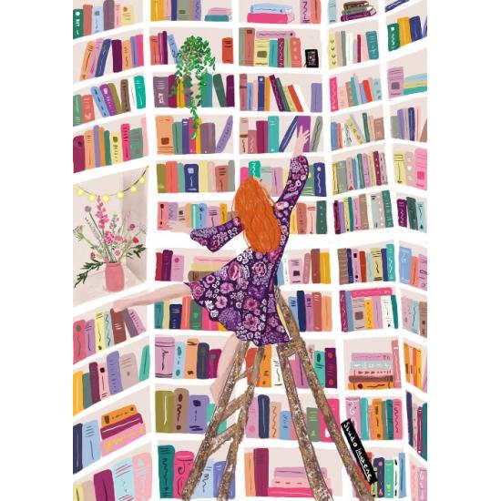 Puzzle Magnolia Os livros são meus Amigos de 1000 peças