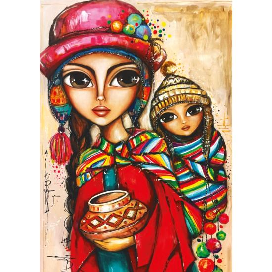 Puzzle Magnolia Mãe E Filha de 1000 peças