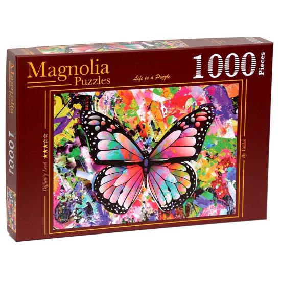 Puzzle Magnolia borboleta colorida de 1000 peças
