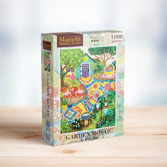 Puzzle Magnolia Mosaico de Jardim de 1000 peças Puzzle Magnolia Mosaico de Jardim de 1000 peças