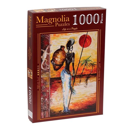 Puzzle Magnolia Mulher da África 1000 Peças
