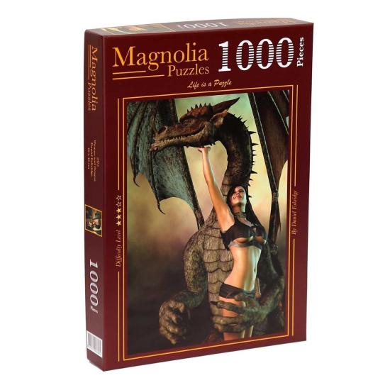 Puzzle Magnolia Mulher e Dragão 1000 Peças