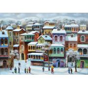 Puzzle Magnolia Snow em Old Tbilisi 1000 Pieces