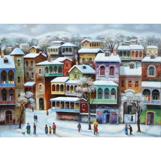 Puzzle Magnolia Snow em Old Tbilisi 1000 Pieces