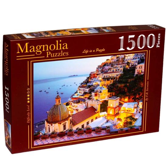 Puzzle Magnolia Paisagem de Positano, Itália 1500 Peças
