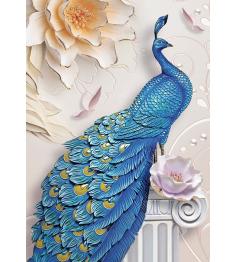 Puzzle Magnolia pavão azul de 1000 peças