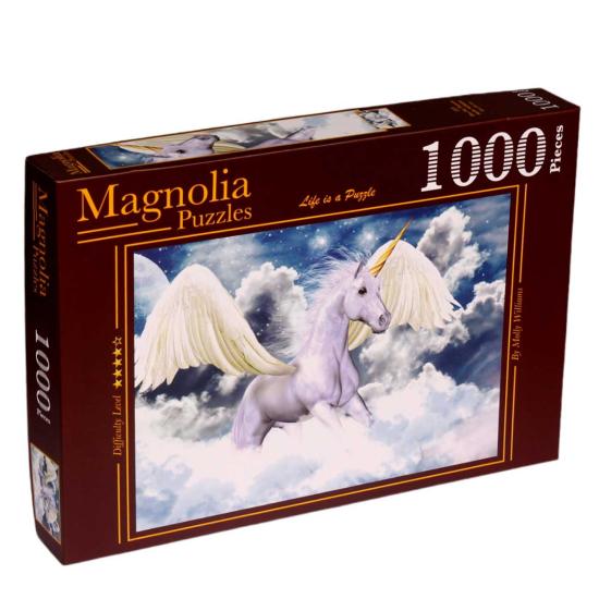 Puzzle Magnolia Pegasus no céu azul 1000 peças